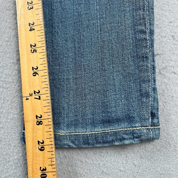 Miss Me Sunny Skinny Jeans Women’s 27x29 Blue Denim Low Rise Distressed - Picture 11 of 16